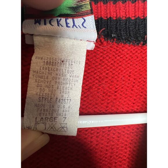 Mickey’s For Kids Stuff by Walt Disney Vintage Cardigan Size 7 Sweater USA - Picture 3 of 8